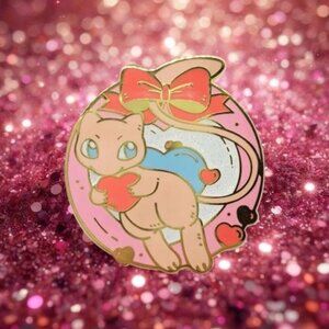Legendary Mew Gold Enamel Pin - Rare Pokémon Collectible